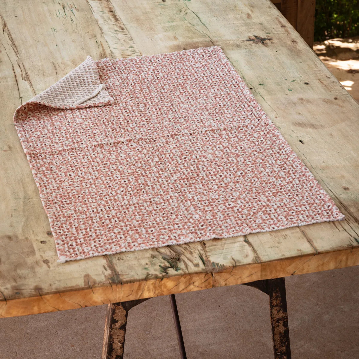Hollyhock Botanical Print Floral Kitchen Dish Towel by Porch View