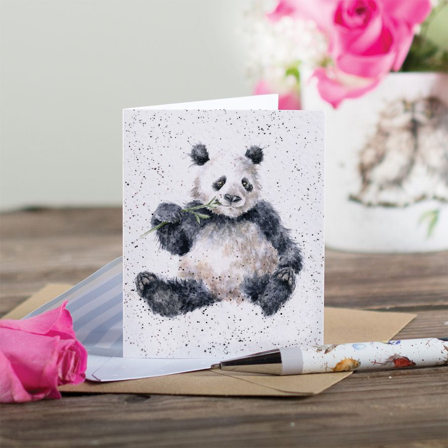 Bamboozled” Panda & Bamboo Gift Enclosure Card by Wrendale Designs