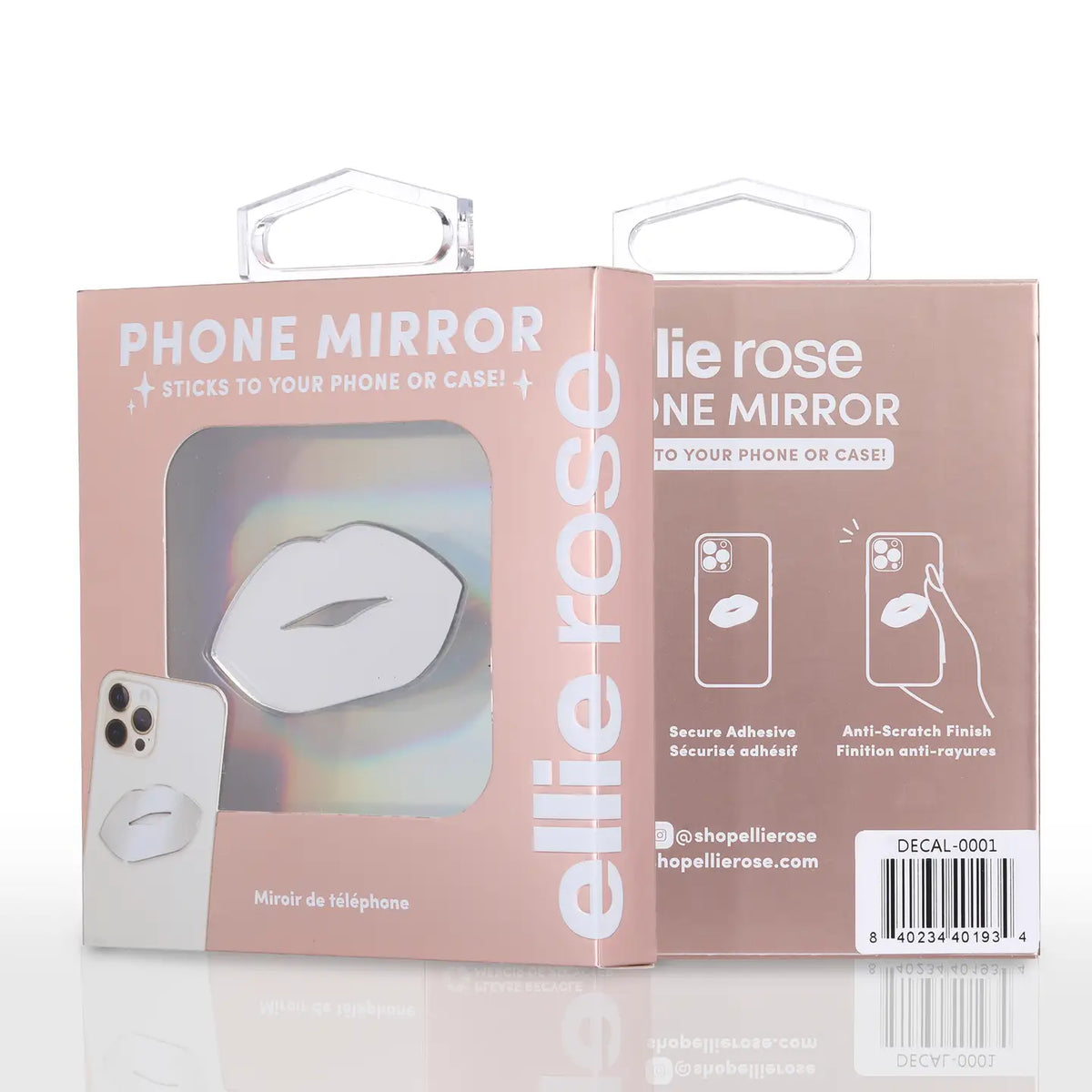 Stick-On Mirror Phone Decal, Lips by Ellie Rose – Summer’s Market ...