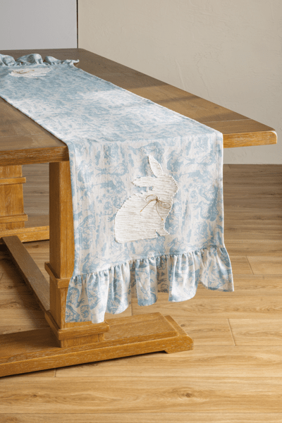 Mud Pie Bunny Rabbit Table Runner
