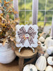 Mini Scallop Art Festive Checked Bow by The Round Top Collection