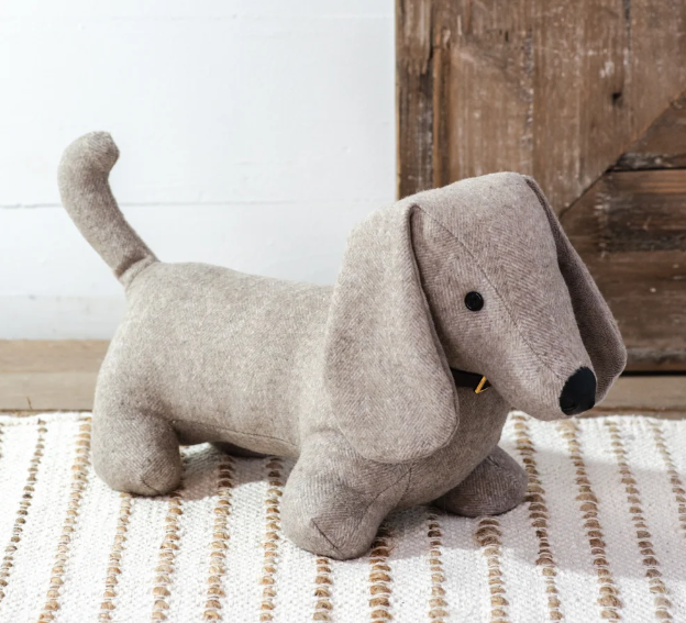 Puppy Dog Weighted Fabric Door Stop, Style Options