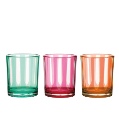 Acrylic Drinking Glass With Stripes, 3 Color Options – Summer's Market  Floral & Home Decor