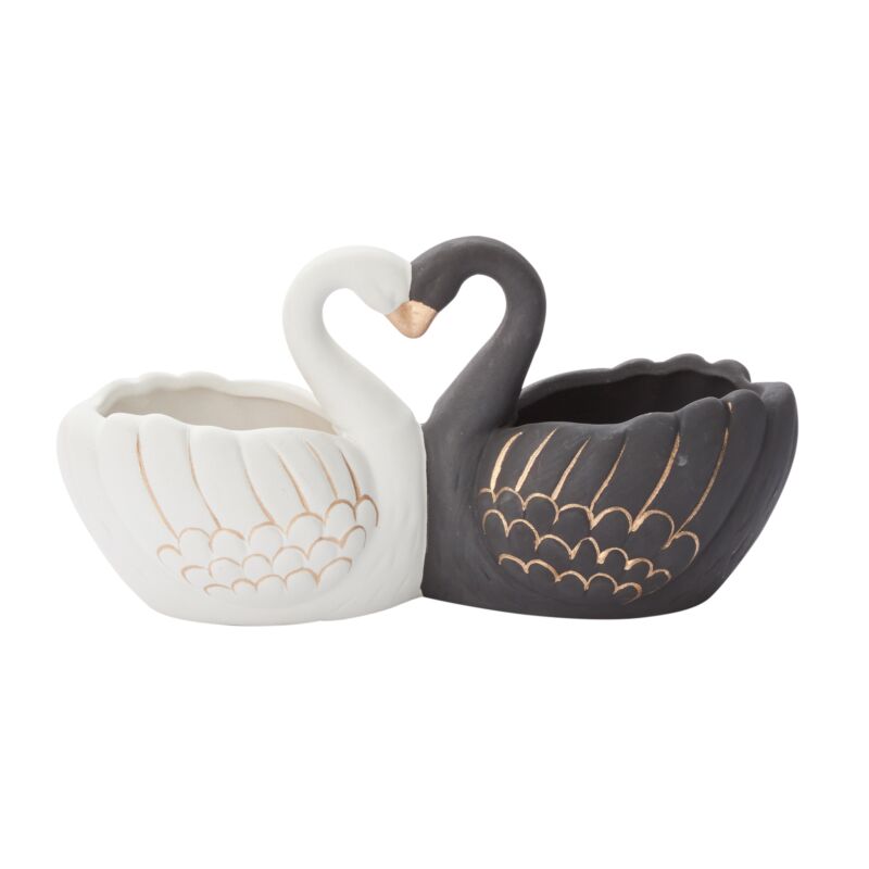Love Birds Swan Pair Planter Pot (Pick Up Only) – Summer's Market Floral &  Home Decor