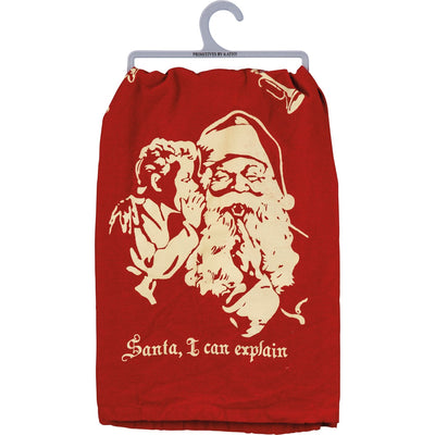 Santa Face Christmas Kitchen Towel, Farmhouse Santa Dish Towel –  Candicouturedesigns