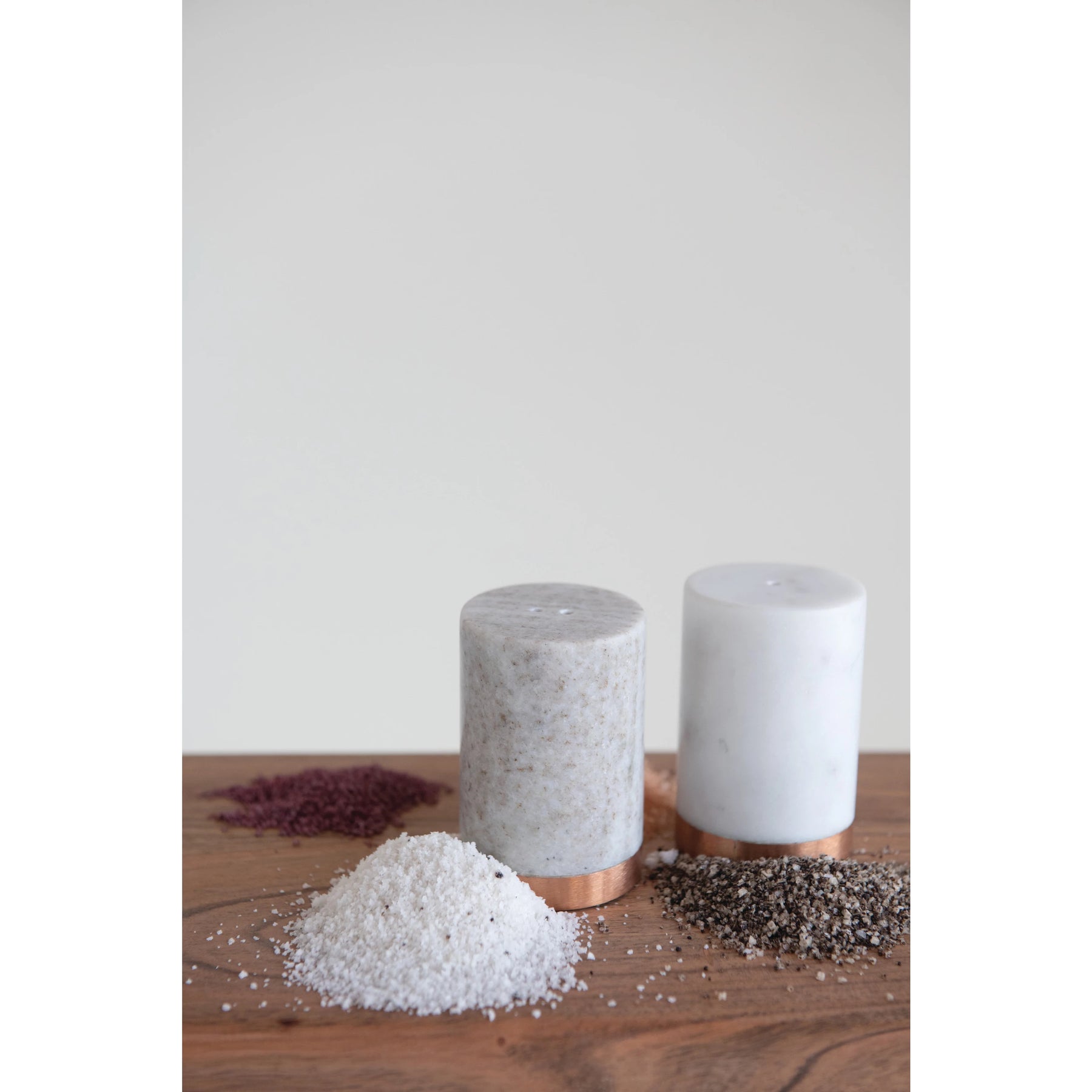 Marble Salt & Pepper Shakers (Set of 2)