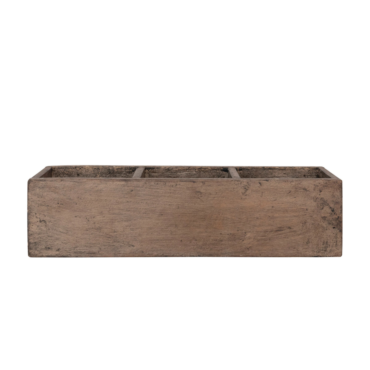 Reclaimed Wood Wall Container With 3 Sections – Summer’s Market Floral ...