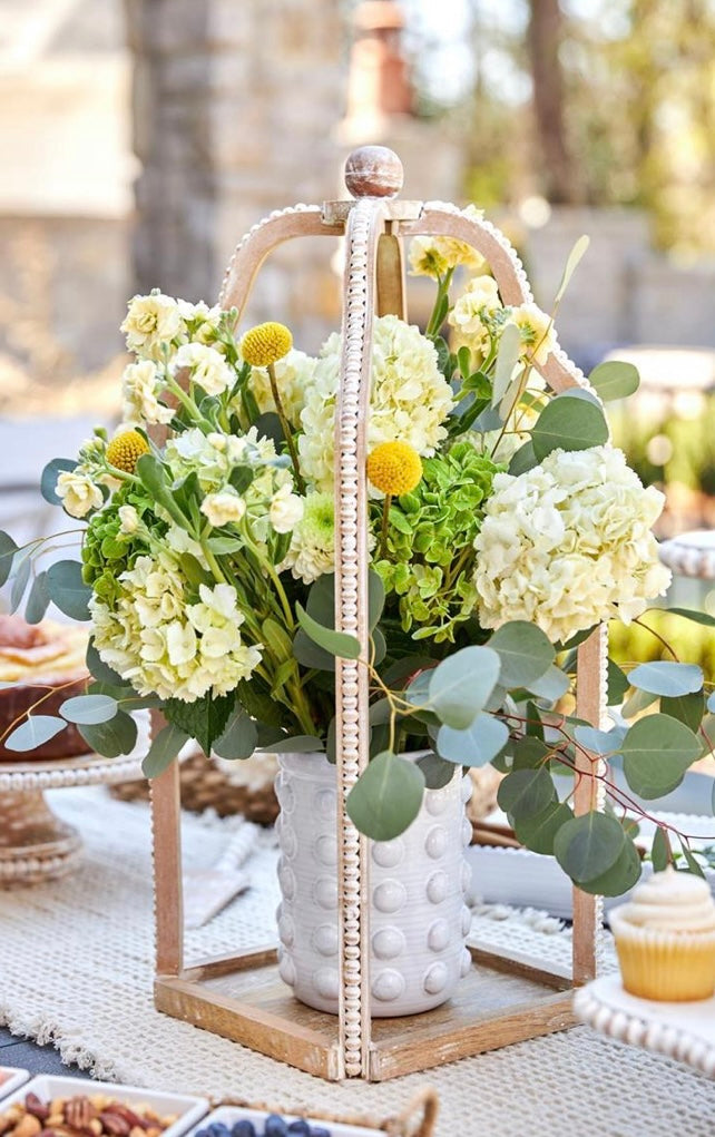 Tall Beaded Lantern by Mud Pie, 2 Size Options – Summer's Market